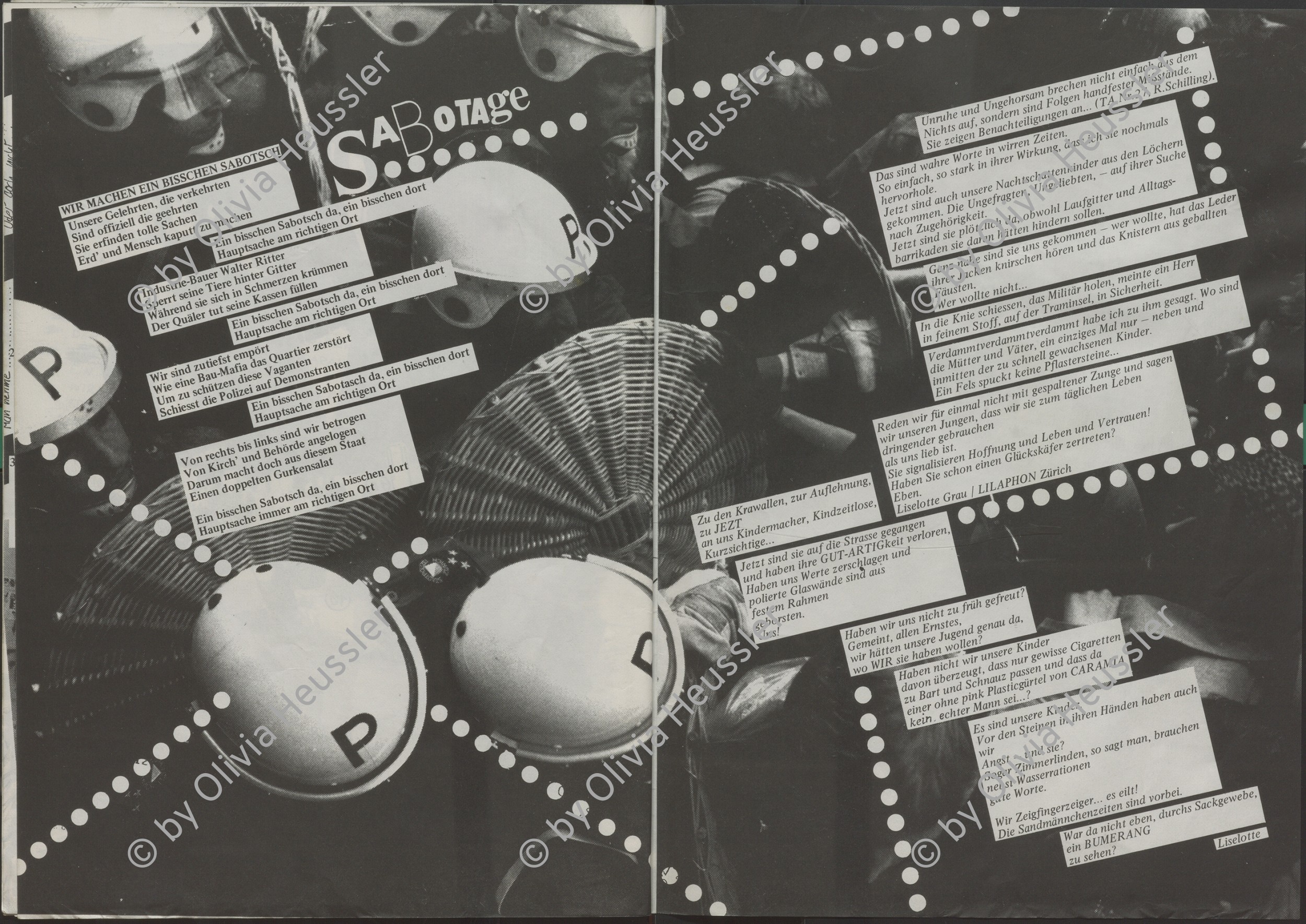 Image of sheet 19800160 photo 33: Ausstellung in: Ja, wir kopieren! Strategien der Nachahmung in der Kunst seit 1970. Kunstmuseum Solothurn 1923. Kuratiert bei Michael Hiltbrunner, Zürich «Subito» Nr. 3, Zürich 1980
By Roli Fischbacher.